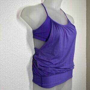 Lululemon No Limit Active Purple Tank Top Women size 4 Preloved EUC!